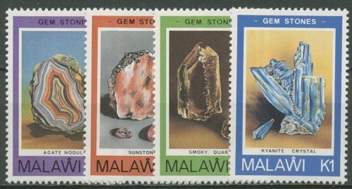 Malawi 1980 Mineralien Achat Sonnenstein Rauchquarz 348/51 postfrisch