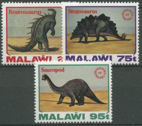Malawi 1993 Prähistorische Tiere Dinosaurier 625/27 postfrisch