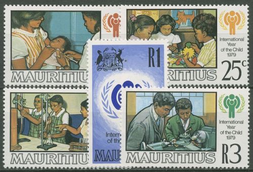Mauritius 1979 Internationales Jahr des Kindes 484/88 postfrisch