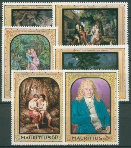 Mauritius 1968 Schriftsteller Bernardin de Saint-Pierre 325/30 postfrisch