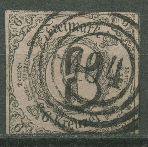 Thurn und Taxis 1852/58 6 Kreuzer 9 IA gestempelt