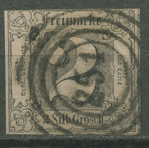 Thurn und Taxis 1852/58 2 Silbergroschen 5 a gestempelt
