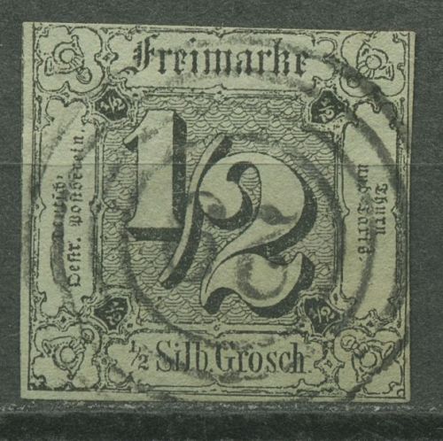 Thurn und Taxis 1852/58 1/2 Silbergroschen 3 a gestempelt