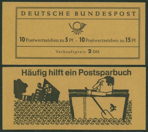 Bund 1963 Albertus/Luther Markenheftchen MH 8 a I RLV I postfrisch
