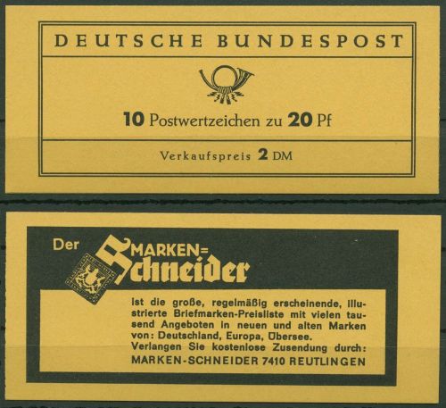 Bund 1966 Lorsch Markenheftchen MH 11 RLV I postfrisch