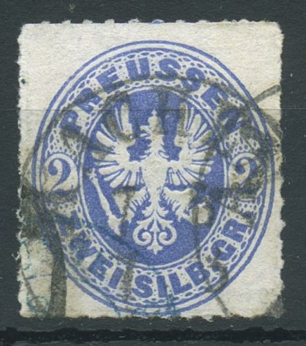Preußen 1861 Wappenadler 17 a gestempelt