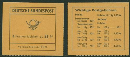 Bund 1971 Unfallverhütung Markenheftchen MH 15 postfrisch