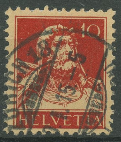Schweiz 1914 Tell mit Armbrust in Type I, 118 I gestempelt