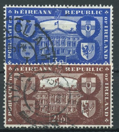 Irland 1949 Ausrufung der Republik Leinsterhaus mit Wappen 108/09 gestempelt