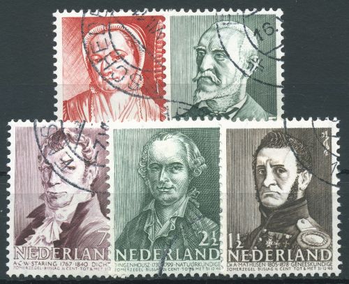 Niederlande 1941 Sommermarken kulturelle und soziale Fürsorge 392/96 gestempelt
