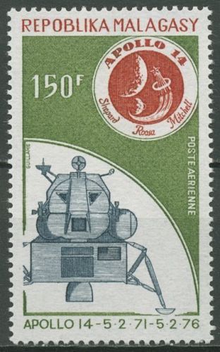 Madagaskar 1976 5 Jahre Start von Apollo 14 Raumfahrt 781 postfrisch