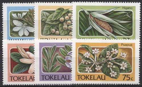 Tokelau 1987 Pflanzen, Blumen 136/41 postfrisch