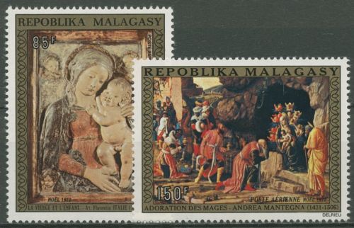 Madagaskar 1972 Weihnachten Gemälde 667/68 postfrisch