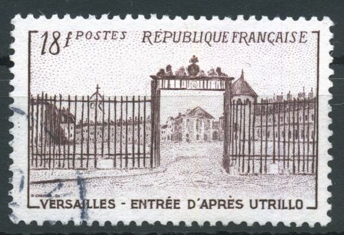 Frankreich 1952 Schloss Versailles Eingangstor 957 gestempelt