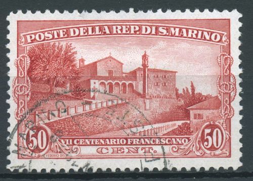 San Marino 1928 Heiliger Franziskus von Assisi Kapuzinerkloster 141 gestempelt