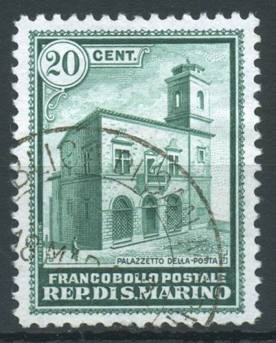 San Marino 1932 Einweihung des neuen Postgebäudes 175 gestempelt