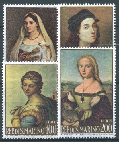 San Marino 1963 Gemälde Raffaello Santi 760/63 postfrisch