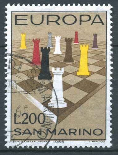 San Marino 1965 Europa CEPT Schach 842 gestempelt