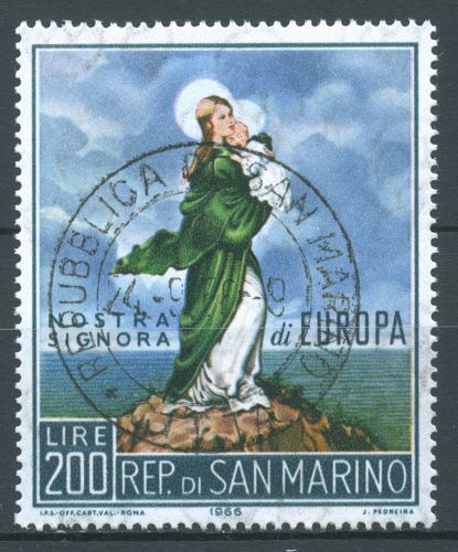 San Marino 1966 Europa CEPT Gemälde 879 gestempelt