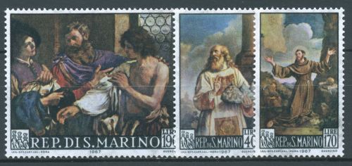 San Marino 1967 Gemälde Giovanni F.Barbieri 887/89 postfrisch