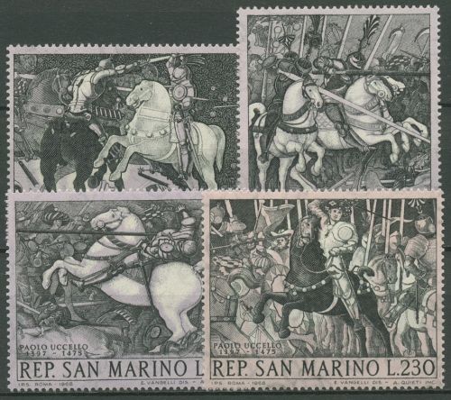 San Marino 1968 Paolo Uccello Gemälde Schlacht von San Romano 914/17 postfrisch