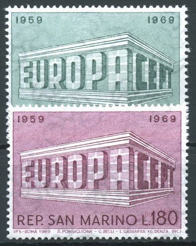 San Marino 1969 Europa CEPT Tempel 925/26 postfrisch