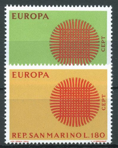 San Marino 1970 Europa CEPT Geflecht 955/56 postfrisch