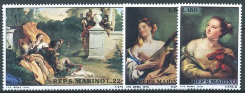 San Marino 1970 Gemälde Tiepolo 959/61 postfrisch