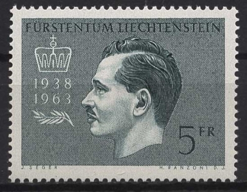 Liechtenstein 1963 Regierungsjubiläum von Fürst Franz Josef II. 427 postfrisch