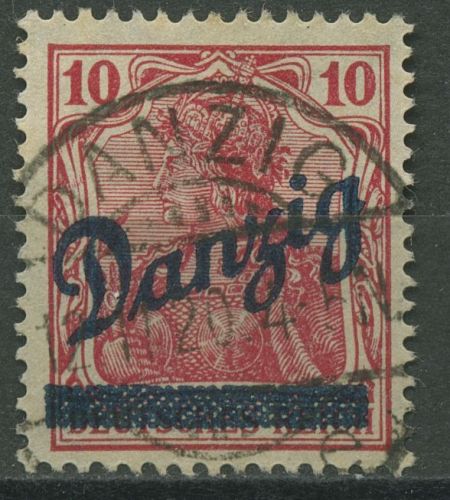 Danzig 1920 Germania, sog. kleiner Innendienst 36 b gestempelt geprüft