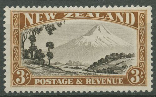 Neuseeland 1935 Einheimische Darstellungen Mount Egmont 202 A mit Falz