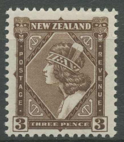 Neuseeland 1935 Einheimische Darstellungen Maori-Mädchen 194 mit Falz