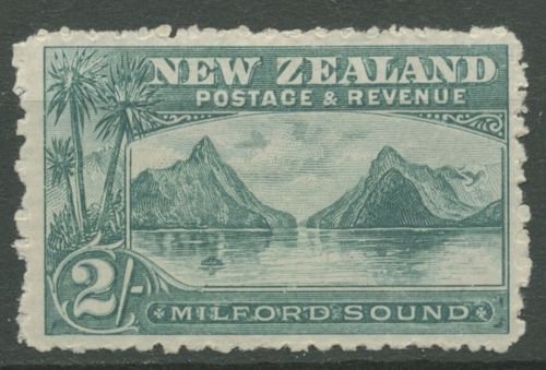 Neuseeland 1902 First Pictorials, Milford Sound 111 A mit Falz