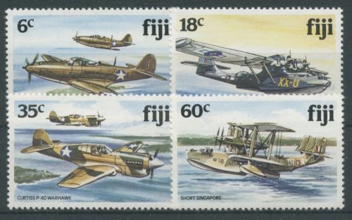 Fidschi 1981 Flugzeuge aus dem 2. Weltkrieg 448/51 postfrisch