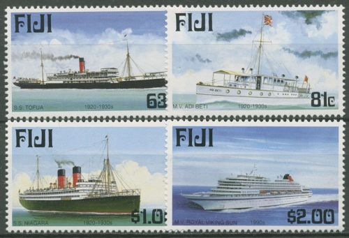 Fidschi 1999 Geschichte der Schifffahrt in Fidschi 873/76 postfrisch