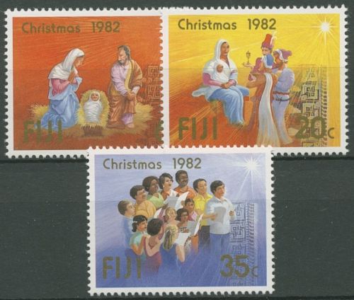 Fidschi 1982 Weihnachten Hl. Drei Könige Sänger 471/73 postfrisch