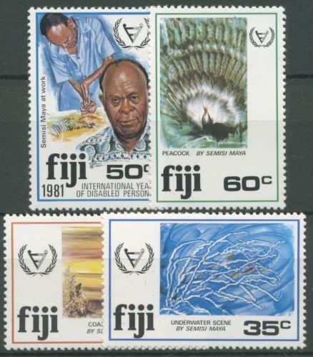 Fidschi 1981 Int. Jahr der Behinderten Kunstwerke 432/35 postfrisch