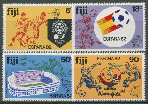 Fidschi-Inseln 1982 Fußball-WM in Spanien 460/63 postfrisch
