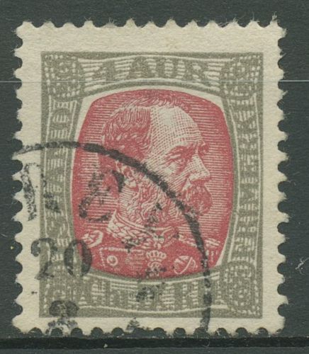 Island 1902 König Christian IX. 36 gestempelt