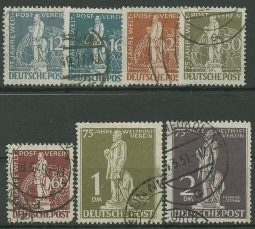 Berlin 1949 Weltpostverein UPU 35/41 gestempelt, Zahnfehler (R19193)