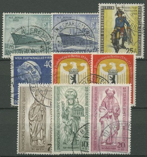 Berlin Jahrgang 1955 komplett (126/34) mit BERLIN-Stempel