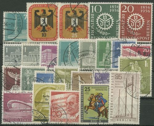 Berlin Jahrgang 1956 komplett (135/58) gestempelt