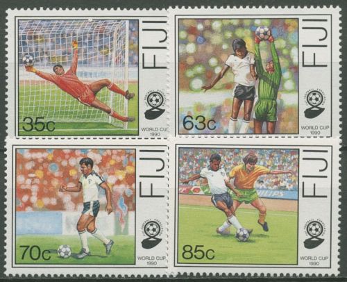 Fidschi 1989 Fußball-WM '90 in Italien 606/09 postfrisch