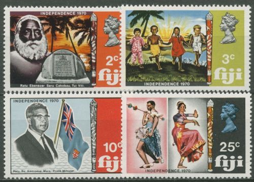 Fidschi 1970 Tag der Unabhängigkeit Tänzer Kinder 269/72 postfrisch