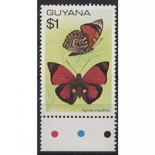 Guyana 1978 Freimarken Schmetterlinge 550 postfrisch
