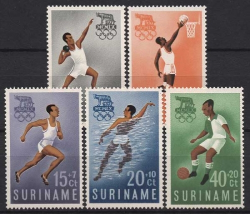 Surinam 1960 Olympische Sommerspiele Rom 384/88 postfrisch