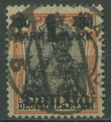 Danzig 1920 Germania Netzunterdruck Spitzen nach oben 26 I gestempelt geprüft
