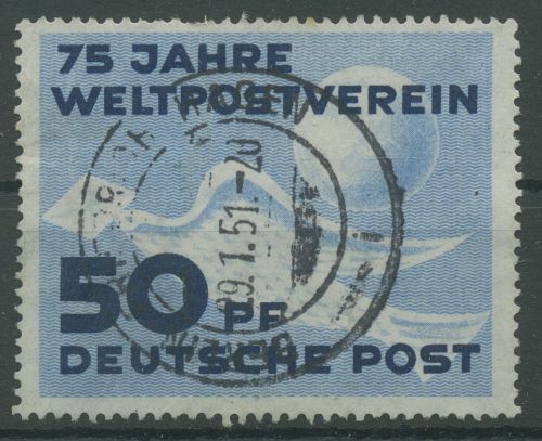 DDR 1949 75 Jahre Weltpostverein UPU 242 gestempelt, Zahnfehler (R19568)
