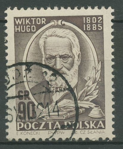 Polen 1952 Schriftsteller Victor Hugo 774 gestempelt