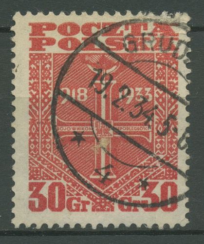 Polen 1933 15 Jahre Republik 284 gestempelt
